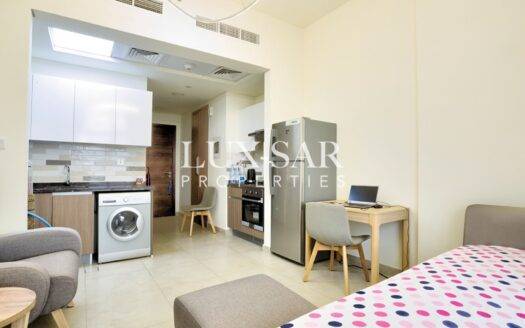 Furnished Studio | High ROI | Vacant | Azizi Plaza